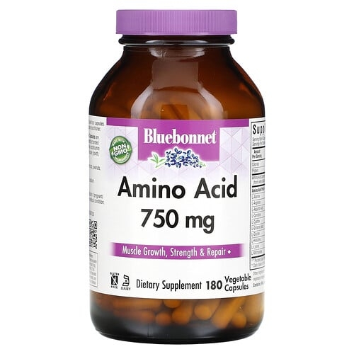 Bluebonnet Nutrition Amino Acid 750 Mg 180 Vegetable Capsules product image