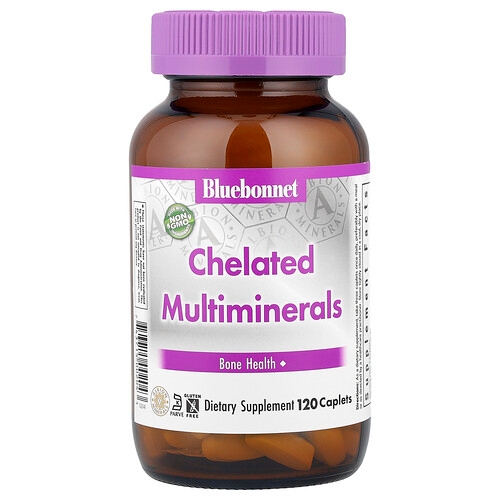 Bluebonnet Nutrition Chelated Multiminerals 120 Caplets product image