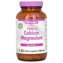 Bluebonnet Nutrition Chelated Calcium Magnesium 120 Caplets