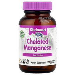 Bluebonnet Nutrition Chelated Manganese 10 Mg 90 Vegetable Capsules