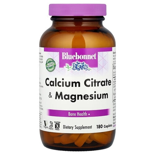 Bluebonnet Nutrition Calcium Citrate Magnesium 180 Caplets product image
