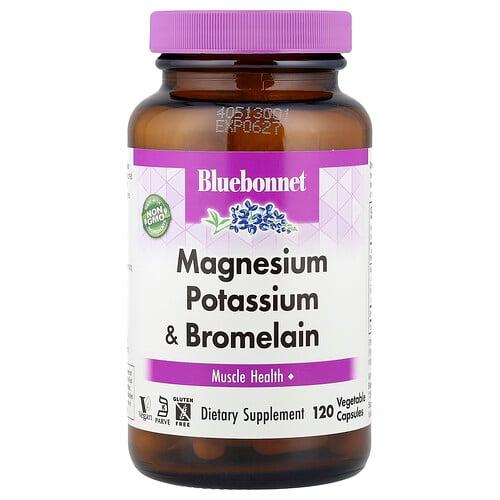 Bluebonnet Nutrition Magnesium Potassium Bromelain 120 Vegetable Capsules product image