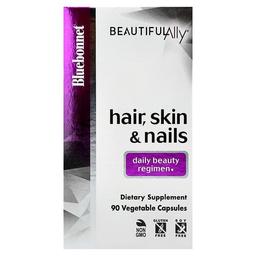 Bluebonnet Nutrition Beautiful Ally Hair Skin Nails 90 Vegetable Capsules