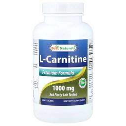 Best Naturals L Carnitine 1 000 Mg 120 Tablets