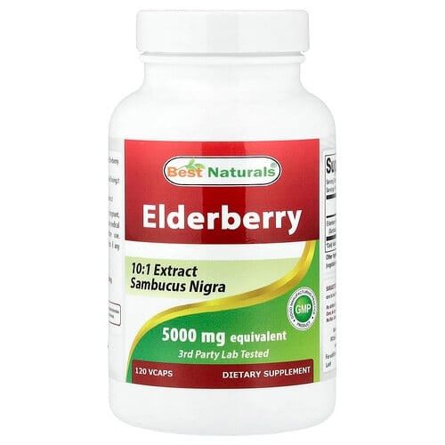 Best Naturals Elderberry 5 000 Mg 120 Vcaps product image
