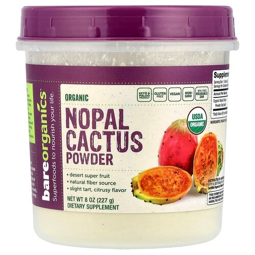 Bareorganics Organic Nopal Cactus Powder 8 Oz 227 G product image