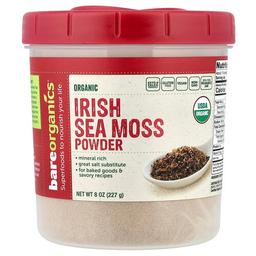 Bareorganics Organic Irish Sea Moss Powder 8 Oz 227 G