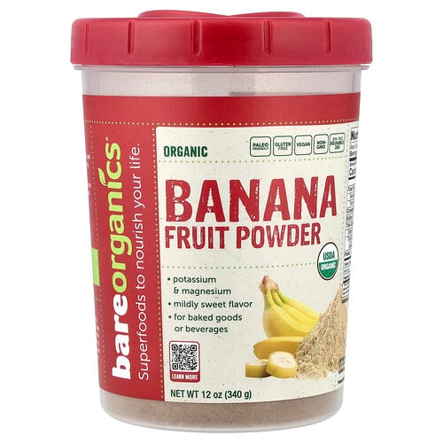Bareorganics Organic Banana Fruit Powder 12 Oz 340 G product image
