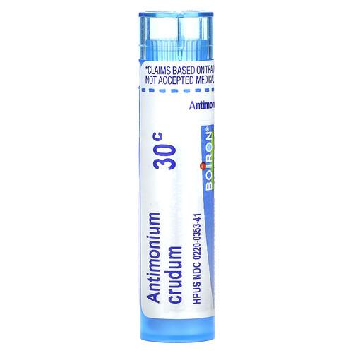 보이론 Boiron, 안티모늄 크루덤, 30C, 소화 불량 완화, 펠릿 80개 product image