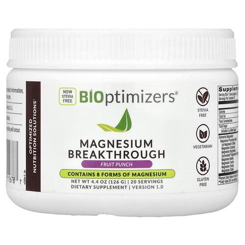 Bioptimizers Magnesium Breakthrough Fruit Punch 4 4 Oz 126 G product image