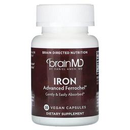 Brainmd Iron 30 Vegan Capsules 25 Mg Per Capsule