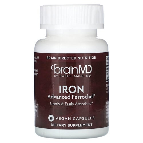 Brainmd Iron 30 Vegan Capsules 25 Mg Per Capsule product image