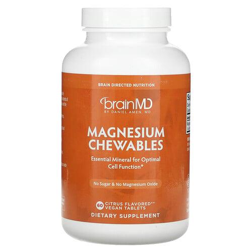 Brainmd Magnesium Chewables Citrus 60 Vegan Tablets 150 Mg Per Tablet product image