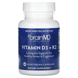 Brainmd Vitamin D3 K2 60 Vegetarian Capsules