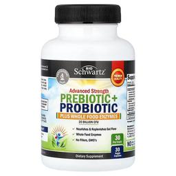 Bioschwartz Advanced Strength Prebiotic Probiotic 30 Veggie Capsules