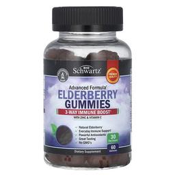 Bioschwartz Elderberry Gummies With Zinc Vitamin C 60 Gummies