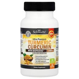 Bioschwartz Ultra Premium Turmeric Curcumin With Bioperine 45 Veggie Caps