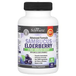 Bioschwartz Sambucus Elderberry With Zinc Vitamin C 60 Capsules