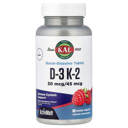 Kal D 3 K 2 Raspberry 60 Micro Tablets