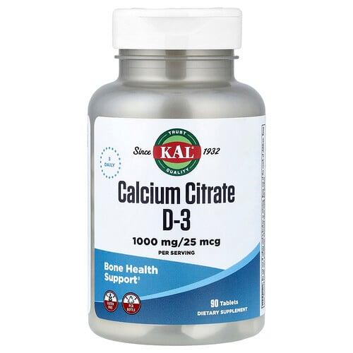Kal Calcium Citrate D 3 90 Tablets product image