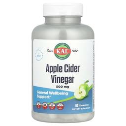 Kal Apple Cider Vinegar Green Apple 500 Mg 60 Chewables