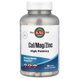 Kal Cal Mag Zinc High Potency 250 Tablets