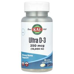 Kal Ultra D 3 250 Mcg 10 000 Iu 90 Softgels