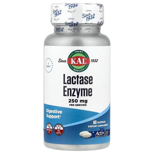 KAL, 락타아제 효소, 소프트젤 60정(소프트젤 1정당 125mg) product image