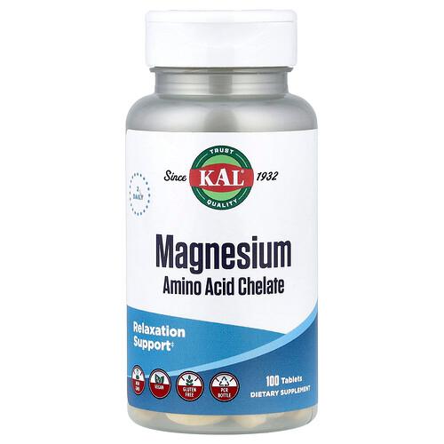 Kal Magnesium Amino Acid Chelate 100 Tablets product image