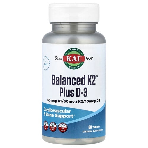 Kal Balanced K2 Plus D 3 60 Tablets product image
