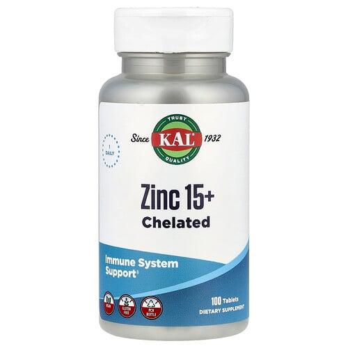 Kal Zinc 15 Chelated 100 Tablets product image