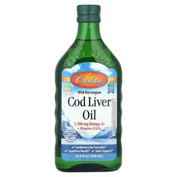 Carlson Wild Norwegian Cod Liver Oil 16 9 Fl Oz 500 Ml