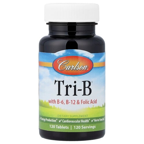 Carlson Tri B With B 6 B 12 Folic Acid 120 Tablets product image