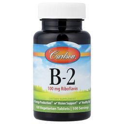 Carlson Vitamin B 2 100 Vegetarian Tablets