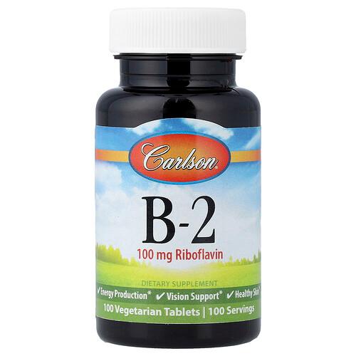 Carlson Vitamin B 2 100 Vegetarian Tablets product image