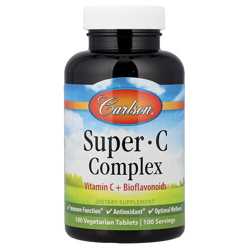 Carlson Super C Complex 100 Vegetarian Tablets product image