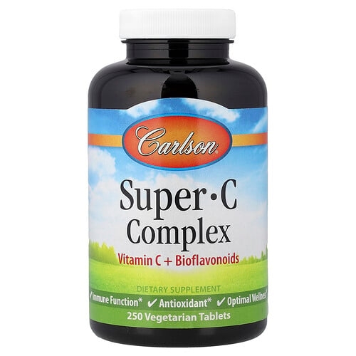 Carlson Super C Complex 250 Vegetarian Tablets product image