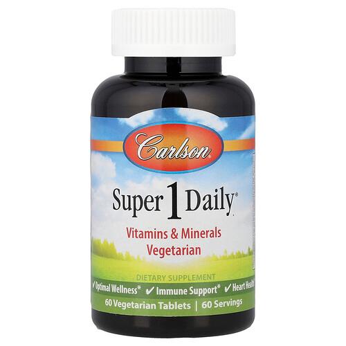 칼슨 Carlson, Super 1 Daily®, 베지 정제 60정 product image