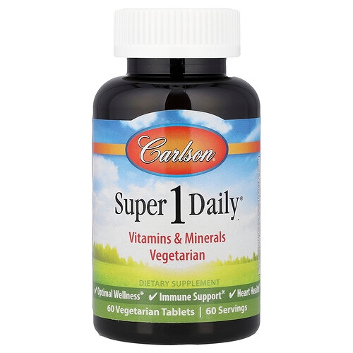 Carlson Super 1 Daily 60 Vegetarian Tablets product image