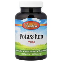 Carlson Potassium 99 Mg 250 Tablets