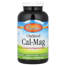 Carlson Chelated Cal Mag 180 Tablets