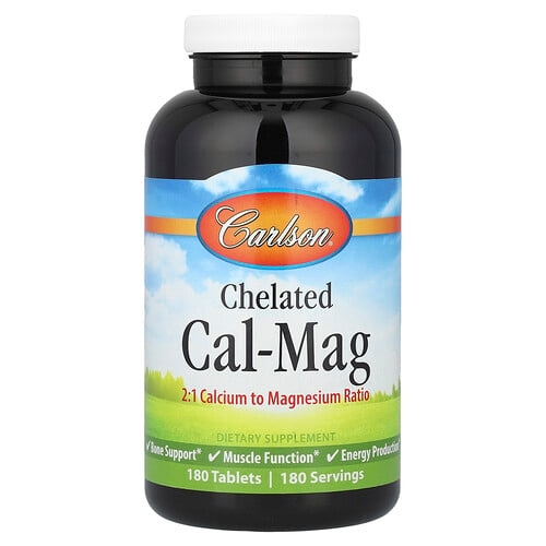 Carlson Chelated Cal Mag 180 Tablets product image