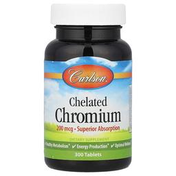 Carlson Chelated Chromium 200 Mcg 300 Tablets