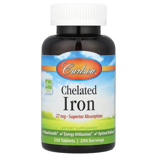 Carlson Chelated Iron 27 Mg 250 Tablets product image