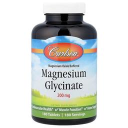 Carlson Magnesium Glycinate 200 Mg 180 Tablets