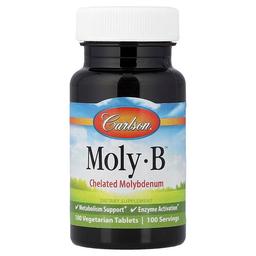 Carlson Moly B 100 Vegetarian Tablets 500 Mcg Per Tablet