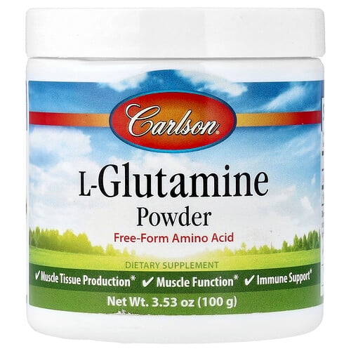 Carlson L Glutamine Powder 3 53 Oz 100 G product image