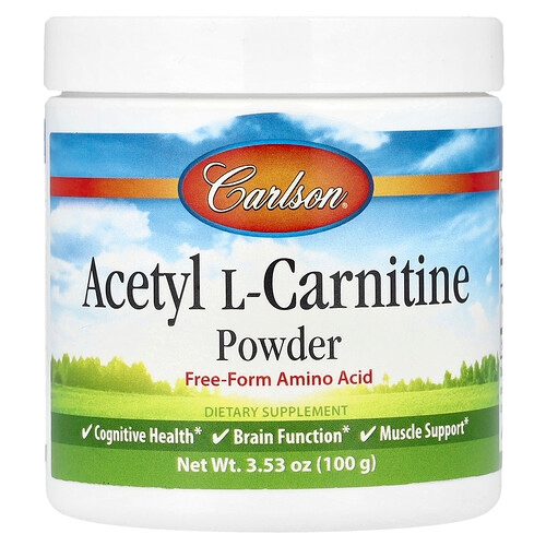 Carlson Acetyl L Carnitine Powder 3 53 Oz 100 G product image