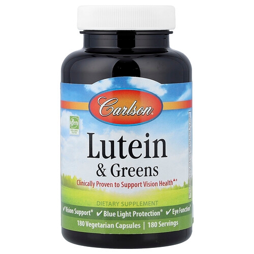 Carlson Lutein Greens 180 Vegetarian Capsules product image