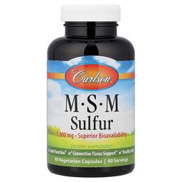 Carlson Msm Sulfur 90 Vegetarian Capsules